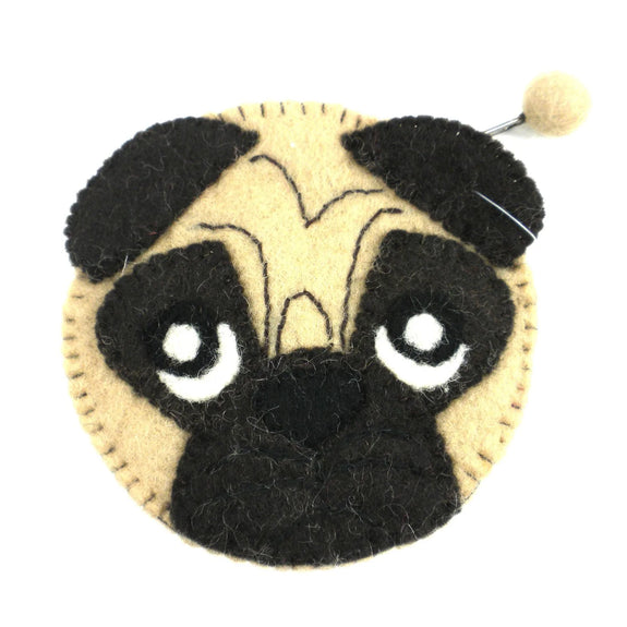 Felt Coin Purse - Pug