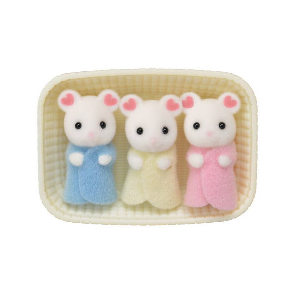 Marshmallow Mouse Triplets
