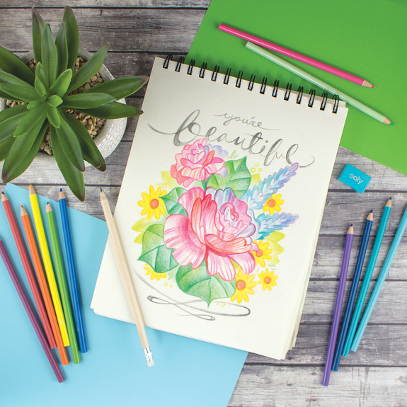 Sketch And Color Colored Pencil Set - 28 Piece Set