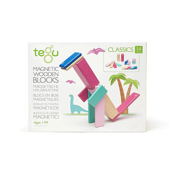 Magnetic Wood Blocks 14 Pieces - Blossom