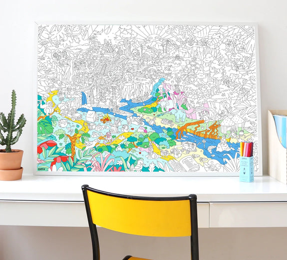 Giant Coloring Poster - Jungle