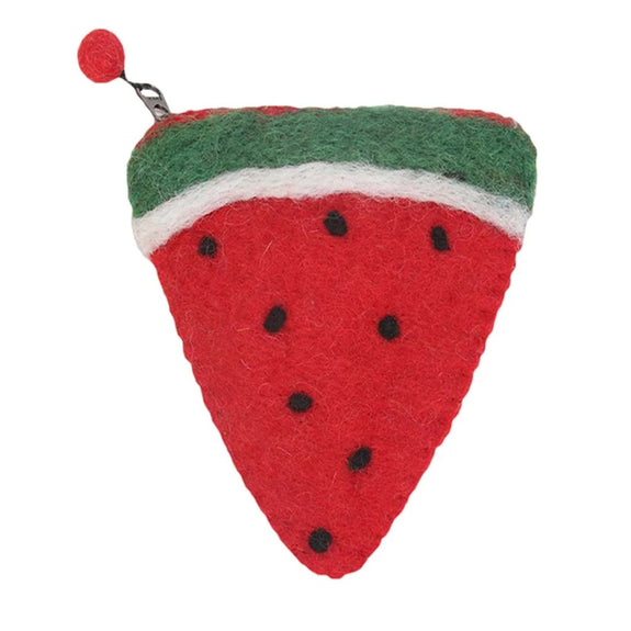 Felt Coin Purse - Watermelon Slice