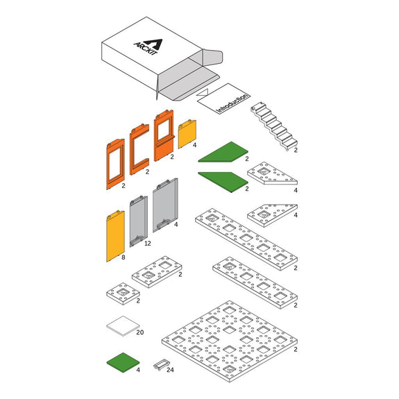 Mini Modern Colours 2.0 Architectural Model Kit