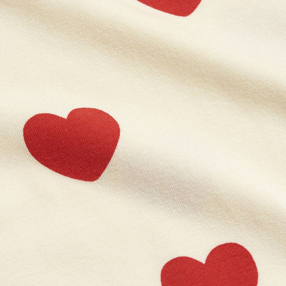 Hearts Leggings (Off White)