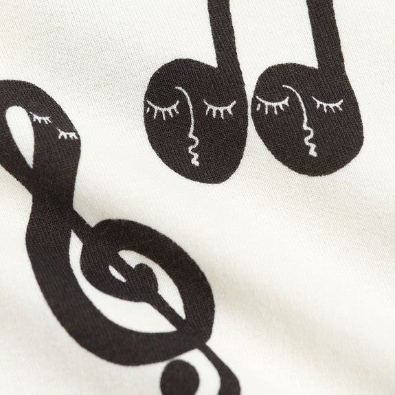 Note Long Sleeve Body (White)