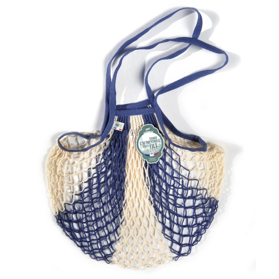 Filt Medium Bag in Blue and White