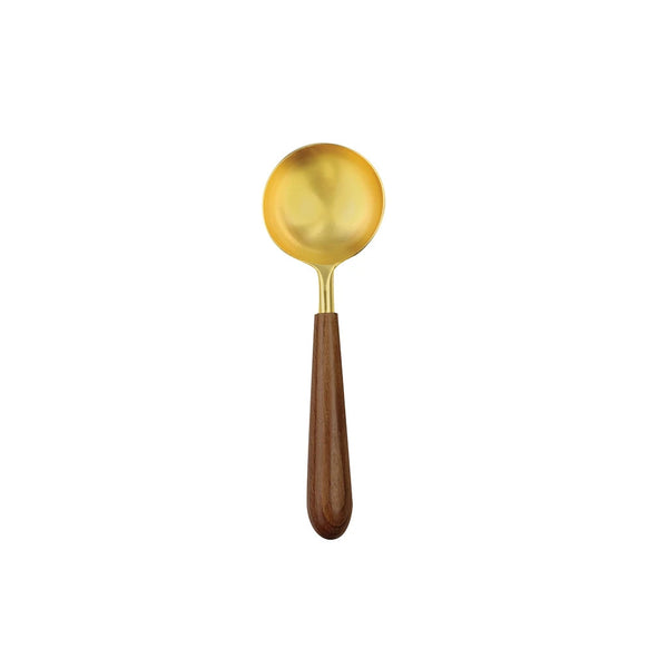 Gold & Wood Coffee Scoop