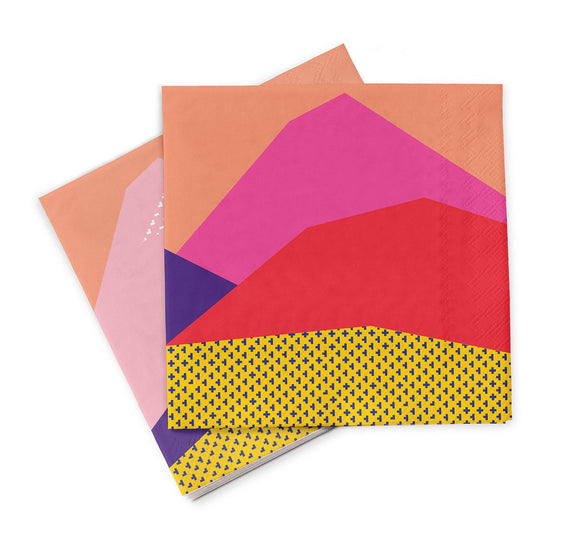 Warm Scape Reversible Napkins Set of 20