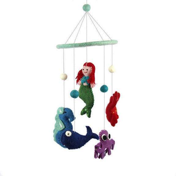Felt Nursery Mobile - Mermaid