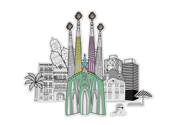 3D Color City - Barcelona