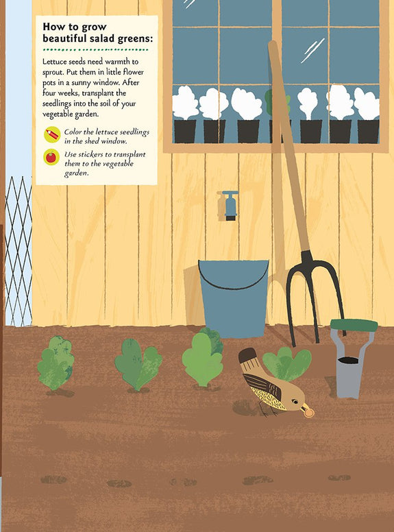 In the Vegetable Garden: My Nature Sticker Activity Book