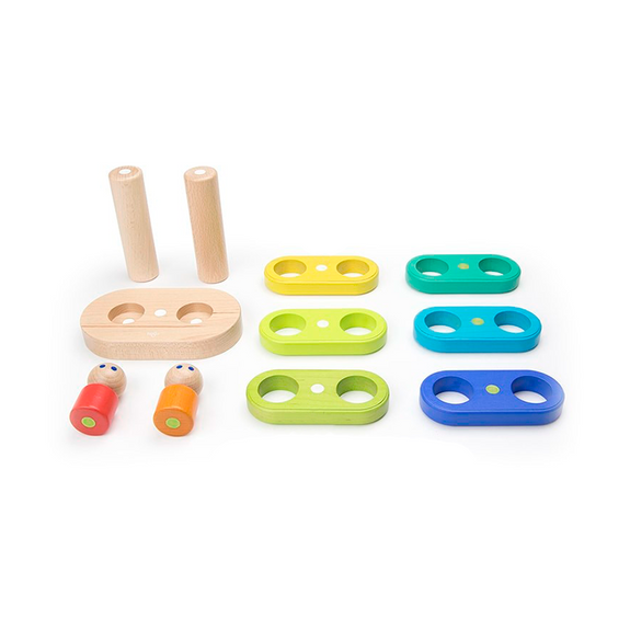 Magnetic Floating Stacker - Blue/Green