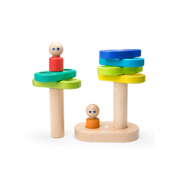 Magnetic Floating Stacker - Blue/Green