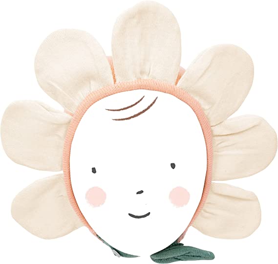 Peach Daisy Baby Bonnet