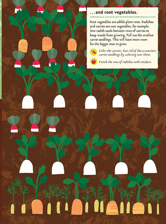 In the Vegetable Garden: My Nature Sticker Activity Book