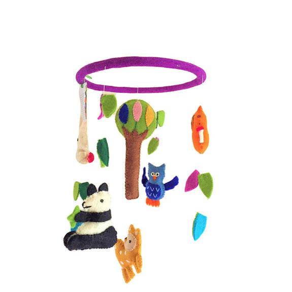 Hand Felted Mobile - Forest