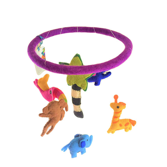 Hand Felted Mobile - Safari