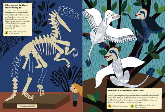 In the Age of Dinosaurs: My Nature Sticker Activity Book