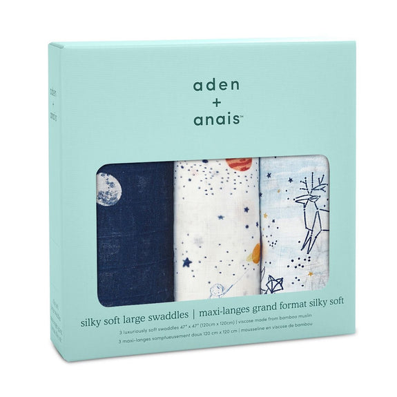 Silky Soft Swaddles Set of 3 - Stargaze