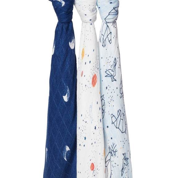Silky Soft Swaddles Set of 3 - Stargaze