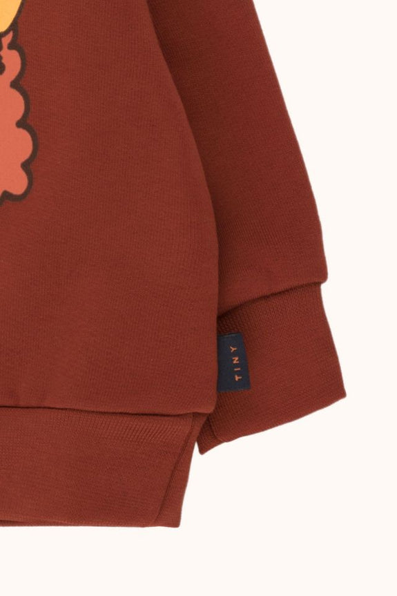 Tiny Dog Sweatshirt Dark Brown Sienna