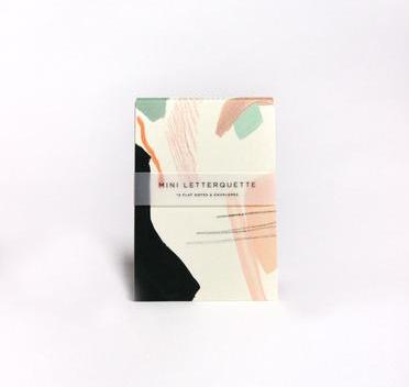 Mini Thank You Letterquette: 12 Flat Notes & Envelopes