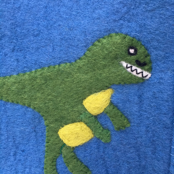 Felt Storage Bin - Dinosaur