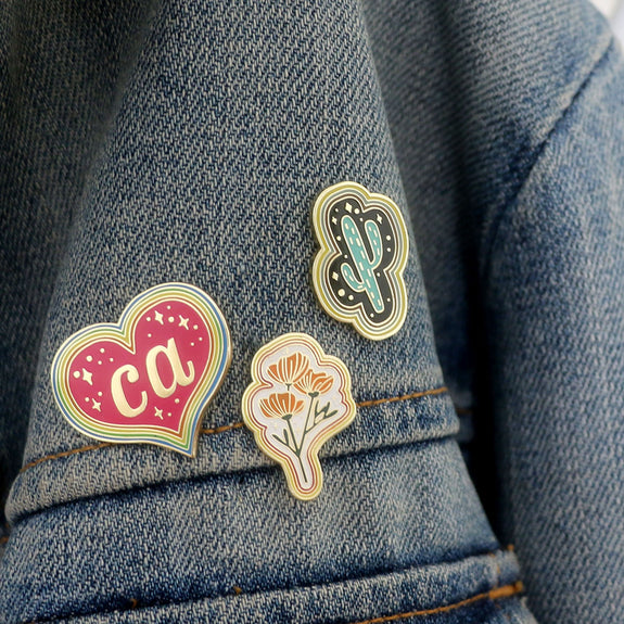 Paper Parasol Cactus Magic Pin