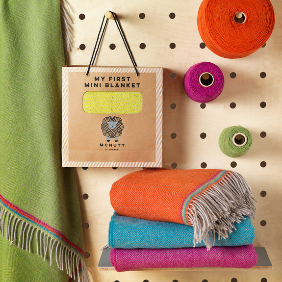 Mini Blanket (Assorted: Blue/Orange/Pink)
