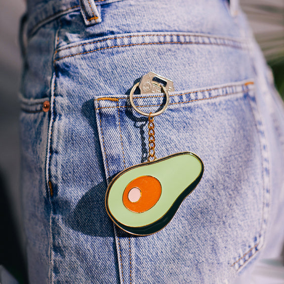 Oversized Keychain - Avacado