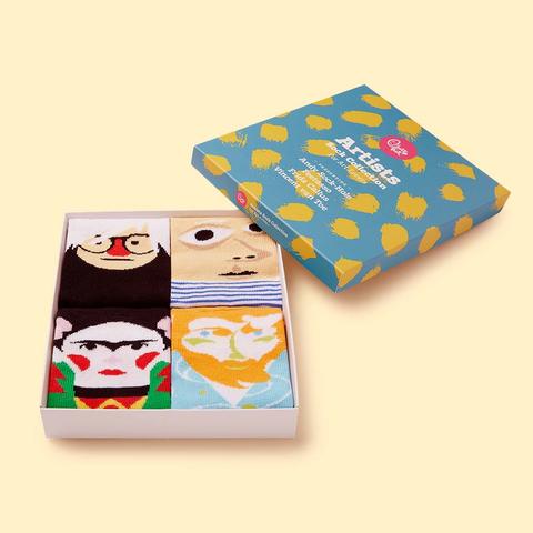 Kids Socks Gift Set of 4 Artists