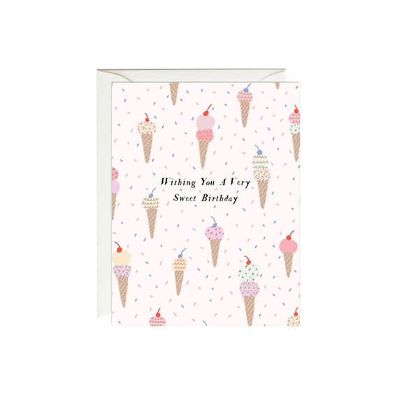 Ice Cream Birthday Card