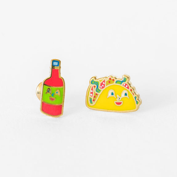 Taco & Hot Sauce Earrings