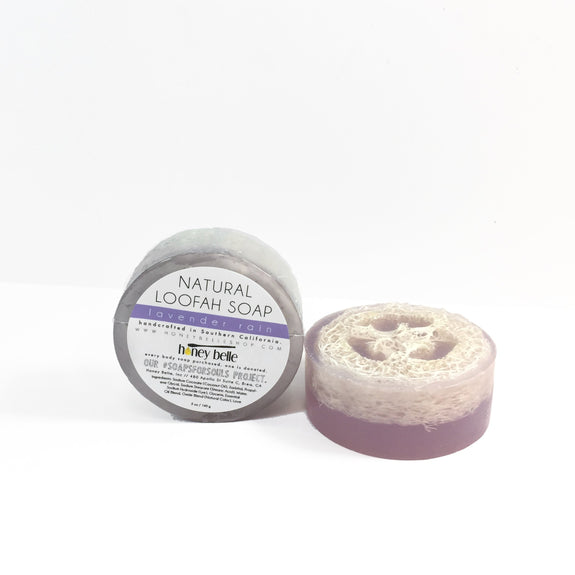 Lavender Rain Loofah Soap