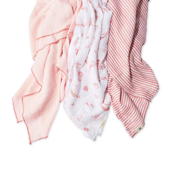 Life Aquatic Swaddle Grapefruit