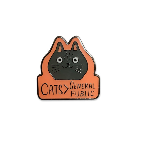 Paper Parasol Cats Pin