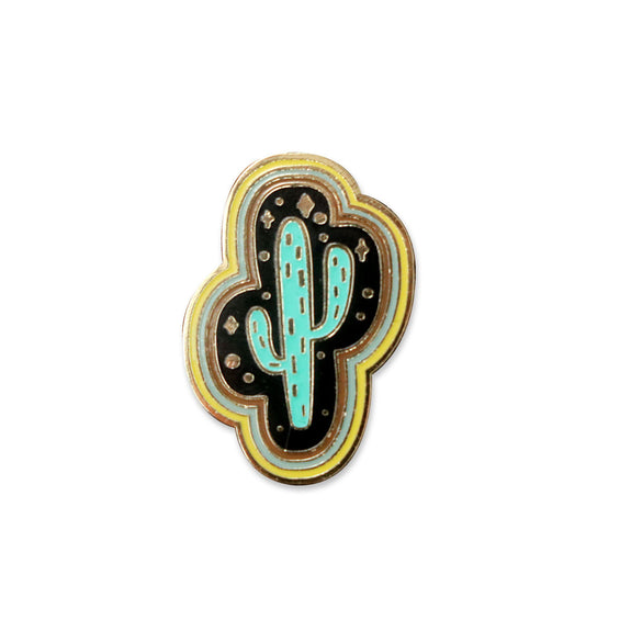 Paper Parasol Cactus Magic Pin