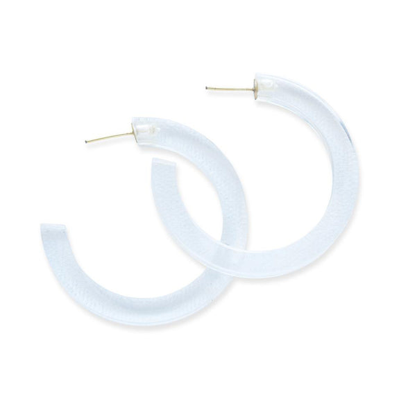 Lucite Hoop Small Clear
