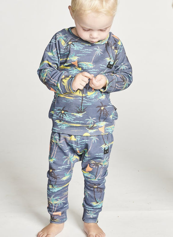 Koby Pant - Navy/Neon