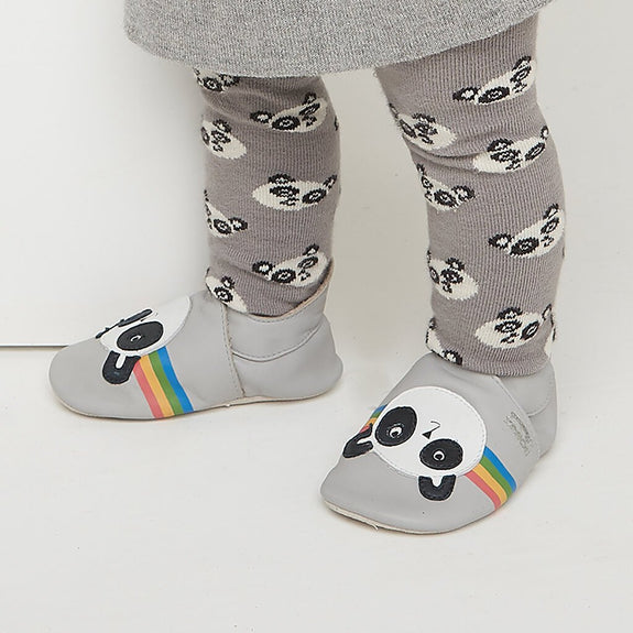 Soft Soul Baby Shoe - Panda - Grey