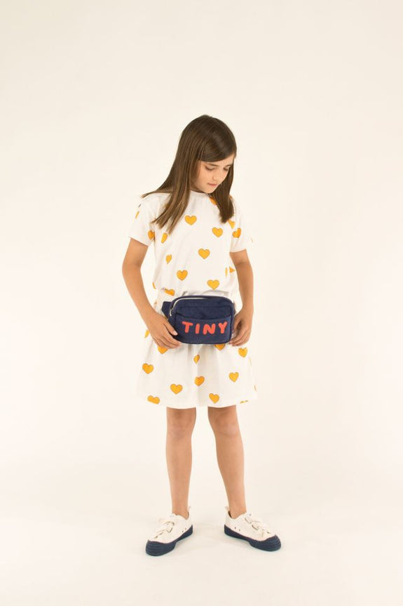 Hearts Skirt - Off-White/Yellow