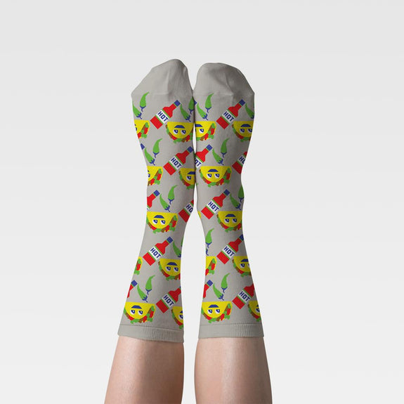 Women's Crew Socks Taco