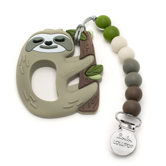 Sloth Teether & Holder Set