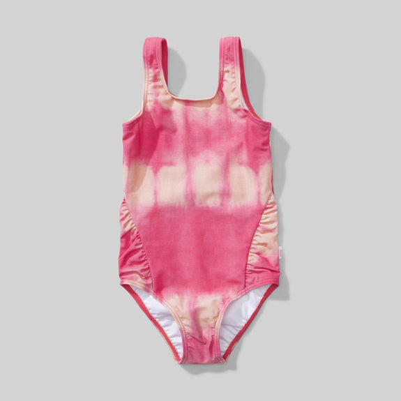 Water Dye Bathing Suit Pink Tye Dye