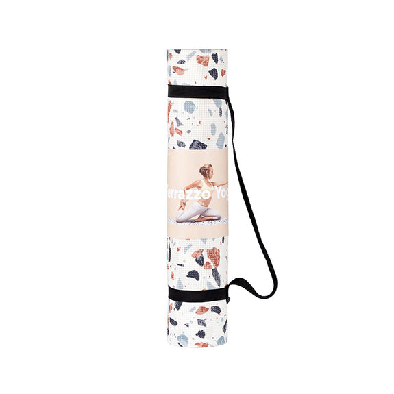 Yoga Mat - Terrazzo White