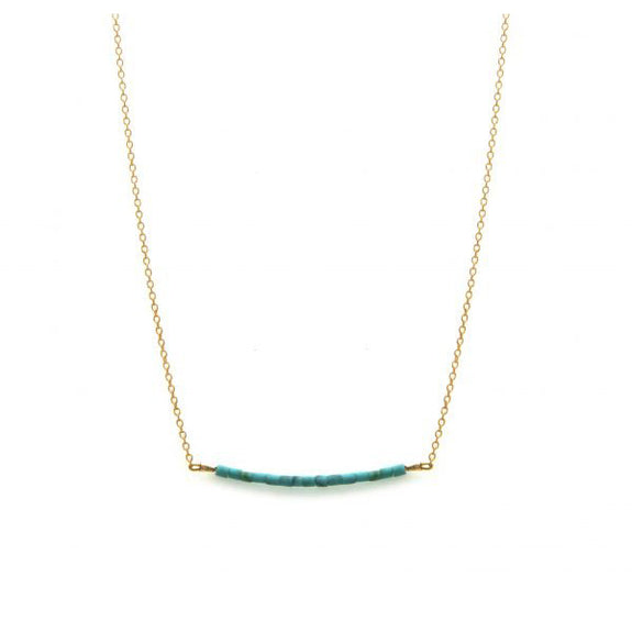 Zoe Turquoise Bead Necklace