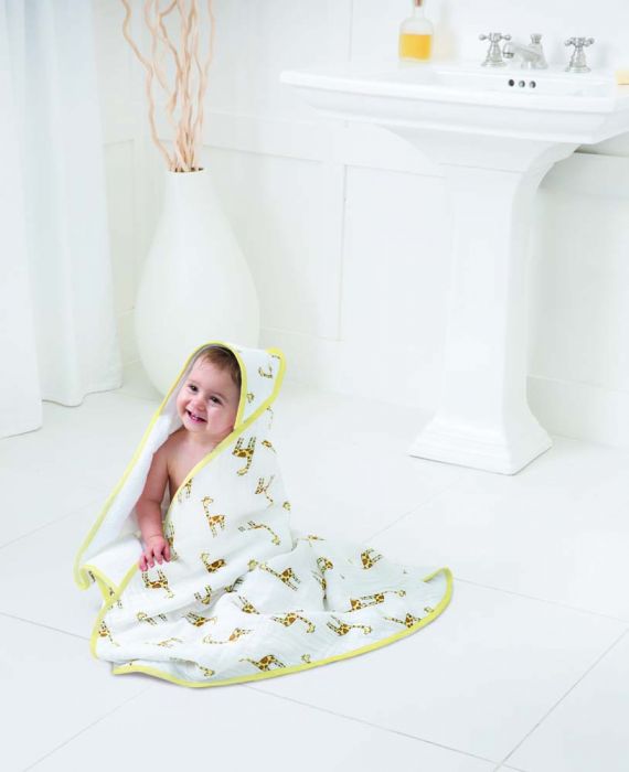 Muslin Hooded Towel & Washcloth Set