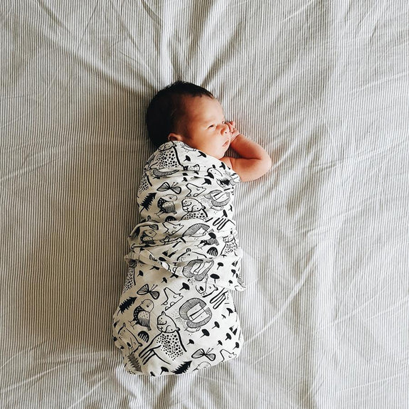 Organic Muslin Swaddle - Wild