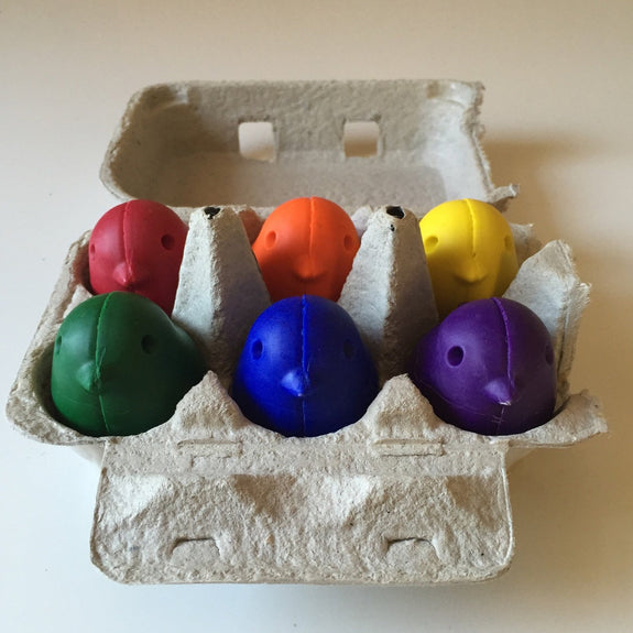 Set of 6 Chick Soy and Beeswax Crayons
