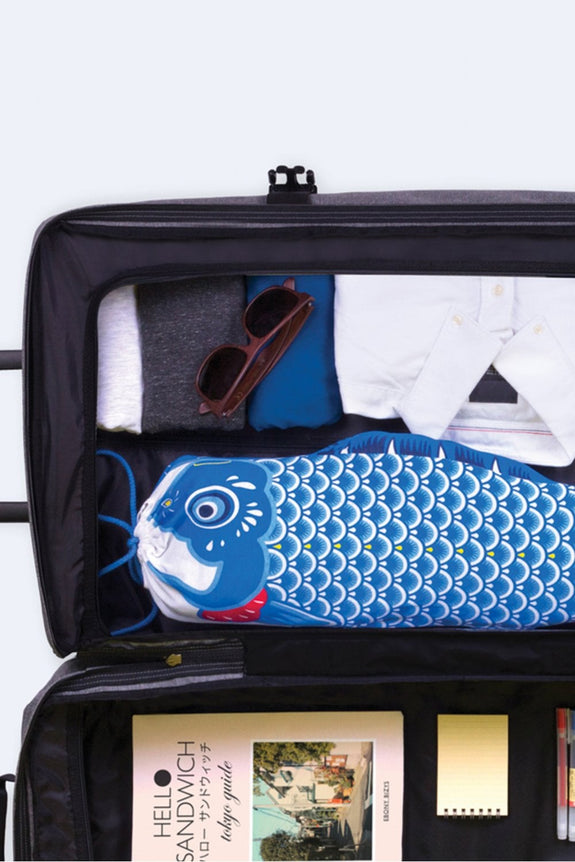 Travel Laundry Bag - Koinobori Blue